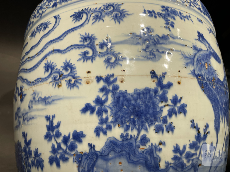 明嘉靖 青花五伦图大缸 - 图11
